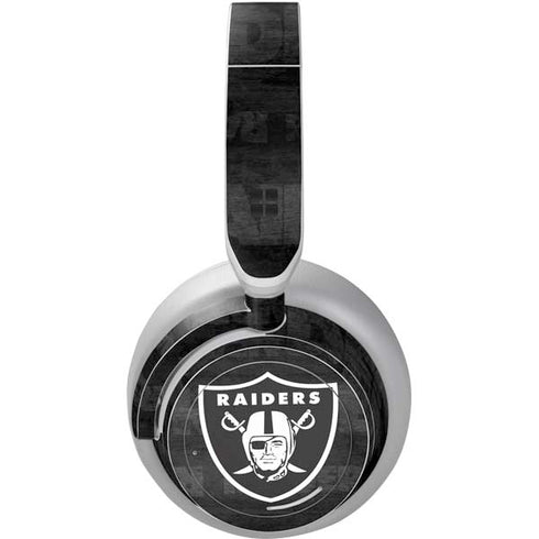 NFL Las Vegas Raiders Black & White Surface Headphones Skin